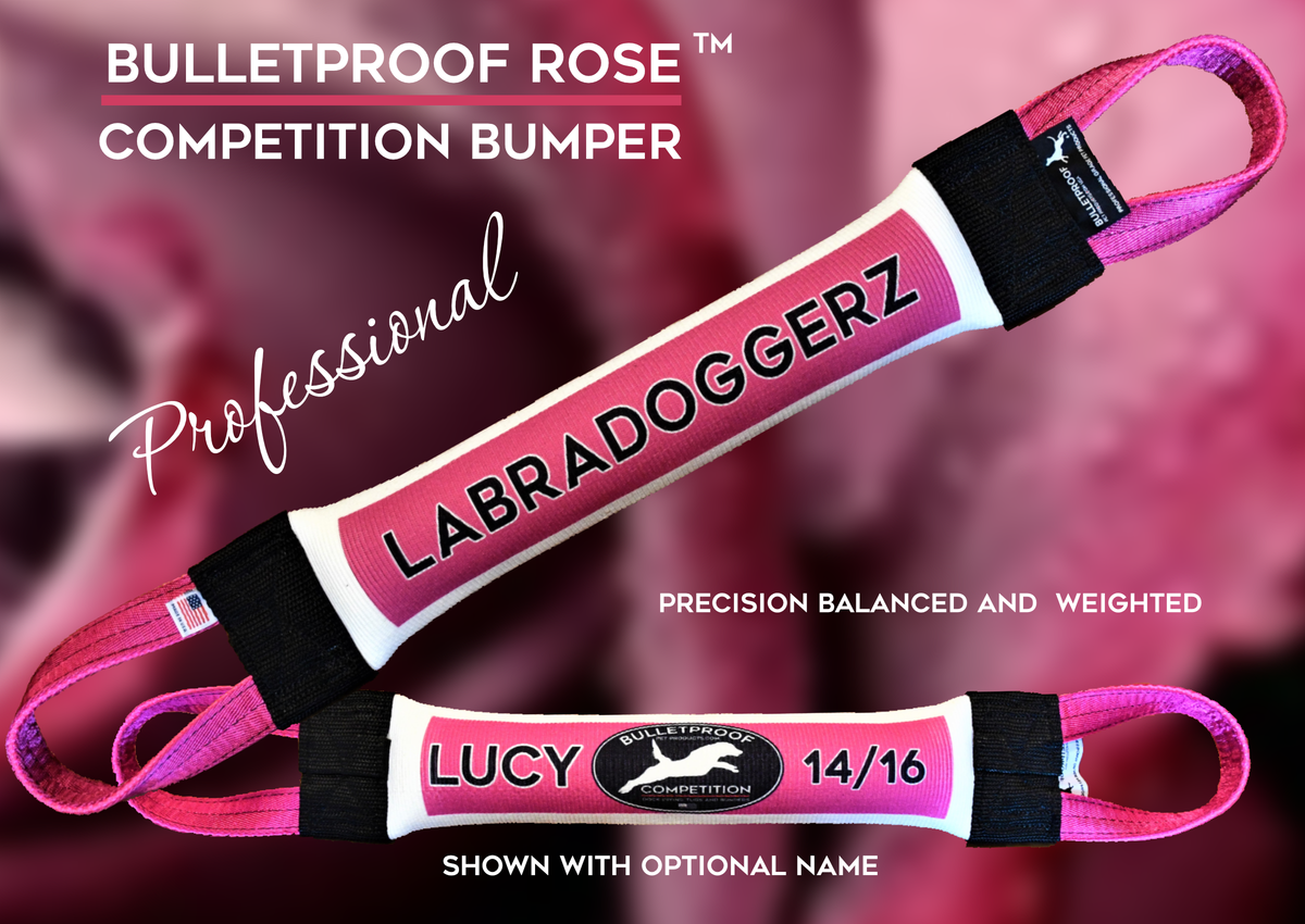 DOCK DIVING BUMPER TUG COMPETITION SERIES WEIGHTED ROSE TONE Bulletproof Pet Products Inc