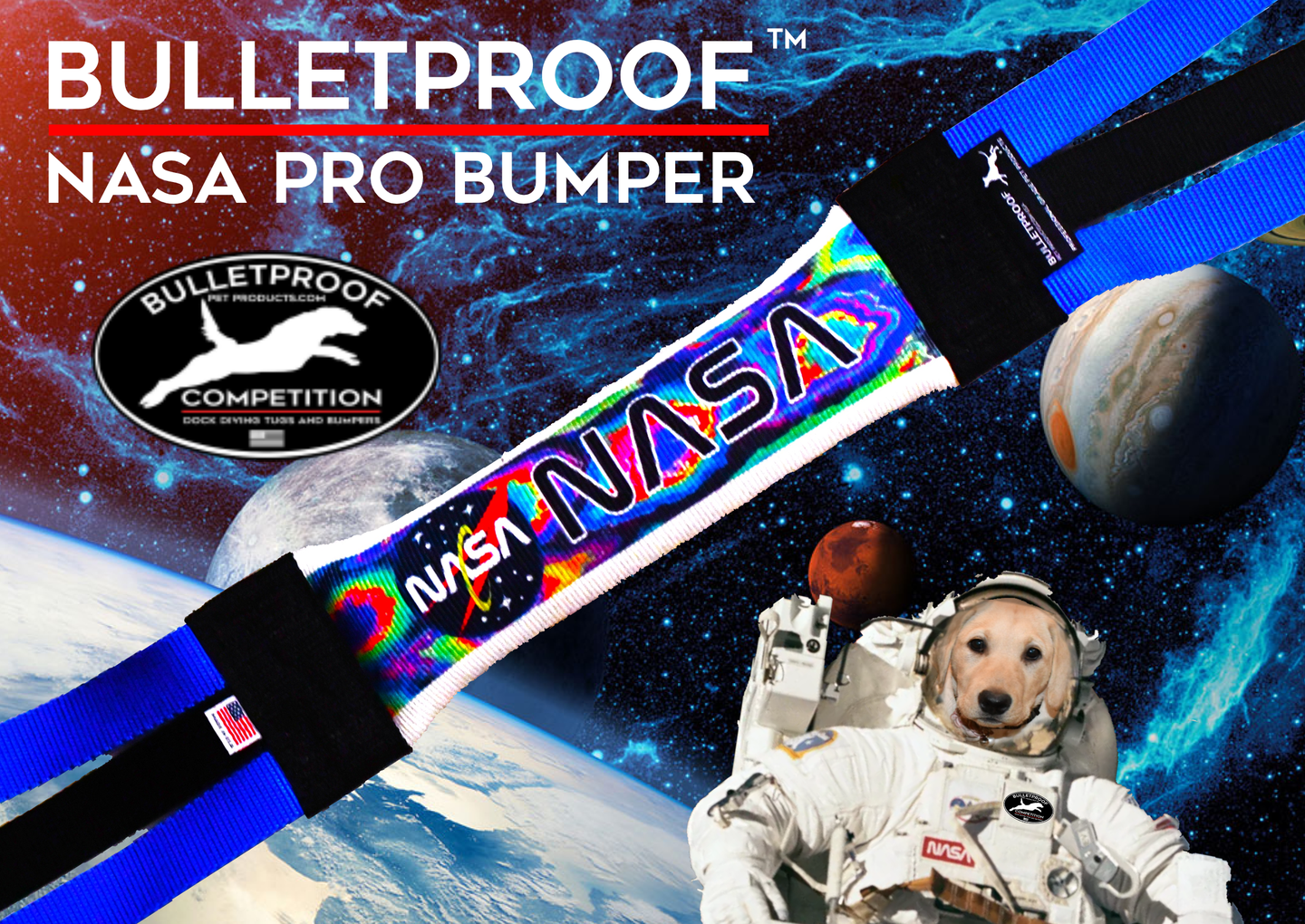 DOCK DIVING BUMPER TUG - COMPETITION SERIES WEIGHTED - CUSTOMIZABLE - Bulletproof Pet Products Inc