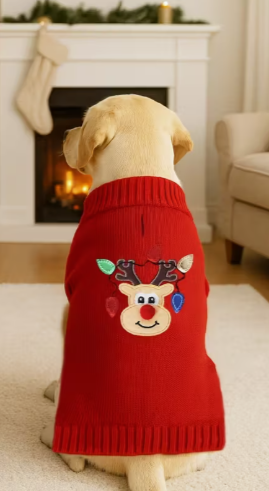 Rudolph the Reindeer Christmas Dog Sweater Rudolph the Reindeer Christmas Dog Sweater