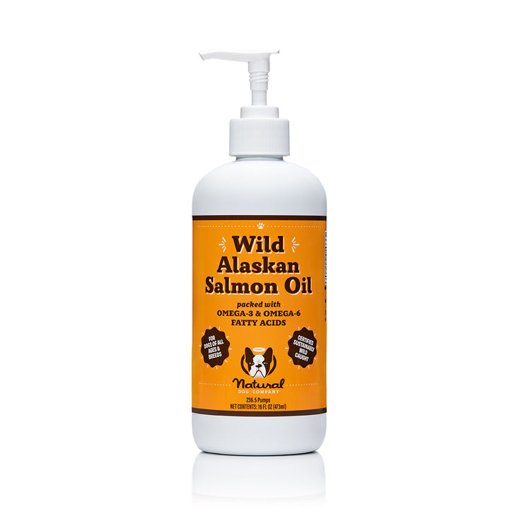 Wild Alaskan Salmon Oil - Natural Dog Company - 16 oz - Bulletproof Pet Products Inc