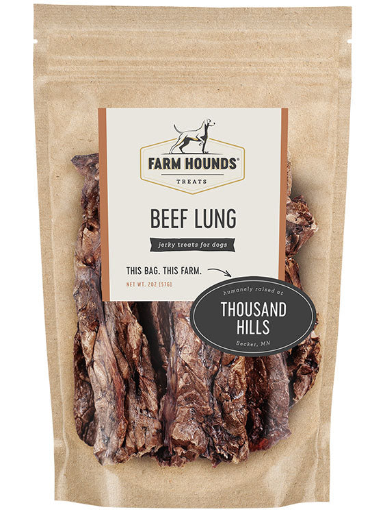 Farm Hounds - Beef Lung - Made In The USA - Bulletproof Pet Products Inc