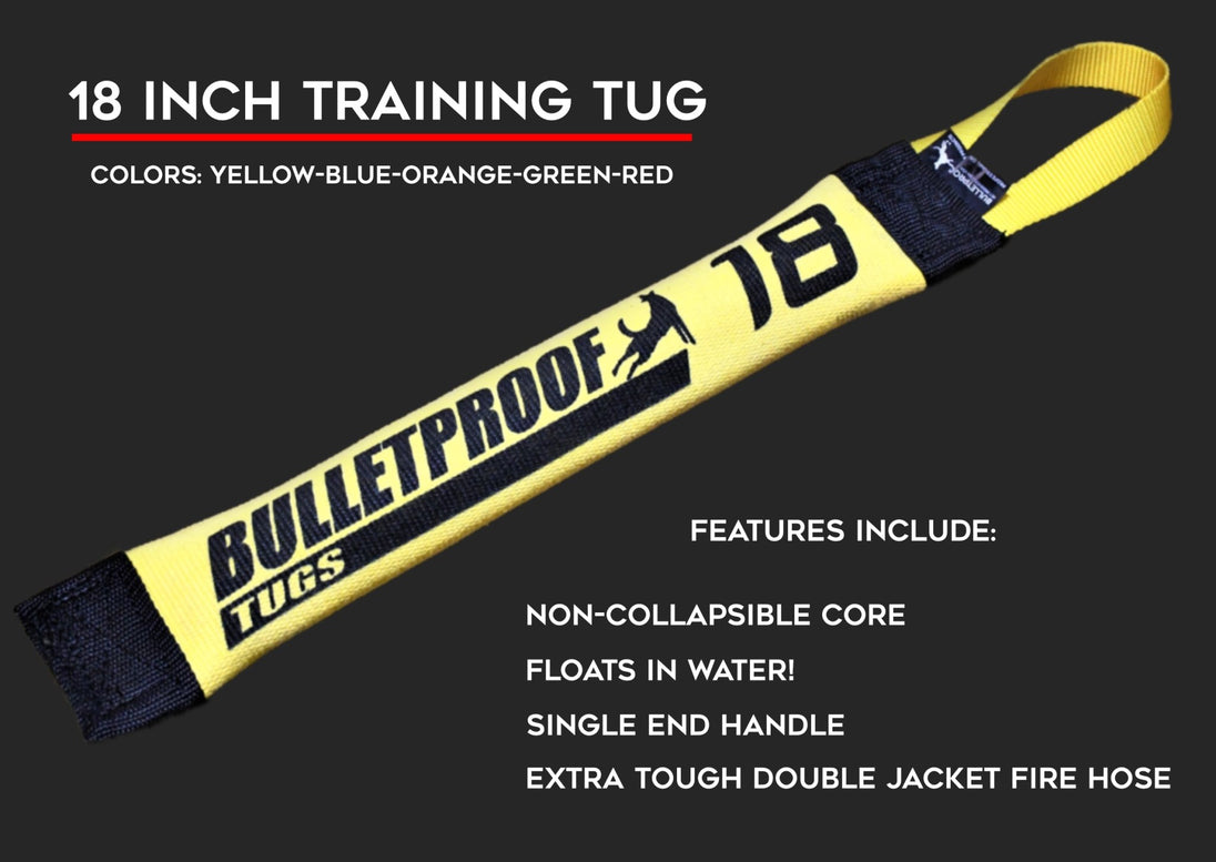 18" TRAINING TUG - ONE HANDLE FIRE HOSE TRAINING TUG - Bulletproof Pet Products Inc