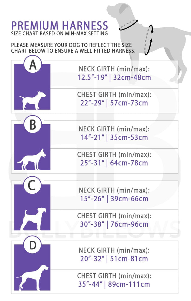 Bully Billows - Premium Dog Harness - Black - Bulletproof Pet Products Inc