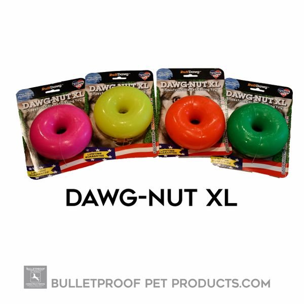 DAWG NUT XL - DOGS 40 LBS PLUS - BY RUFF DAWG - Bulletproof Pet Products Inc