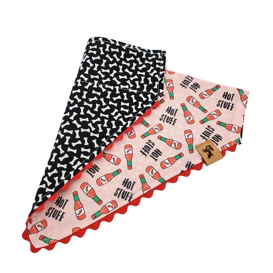 Hot Stuff - Reversible Dog Collar Bandana - Bulletproof Pet Products Inc