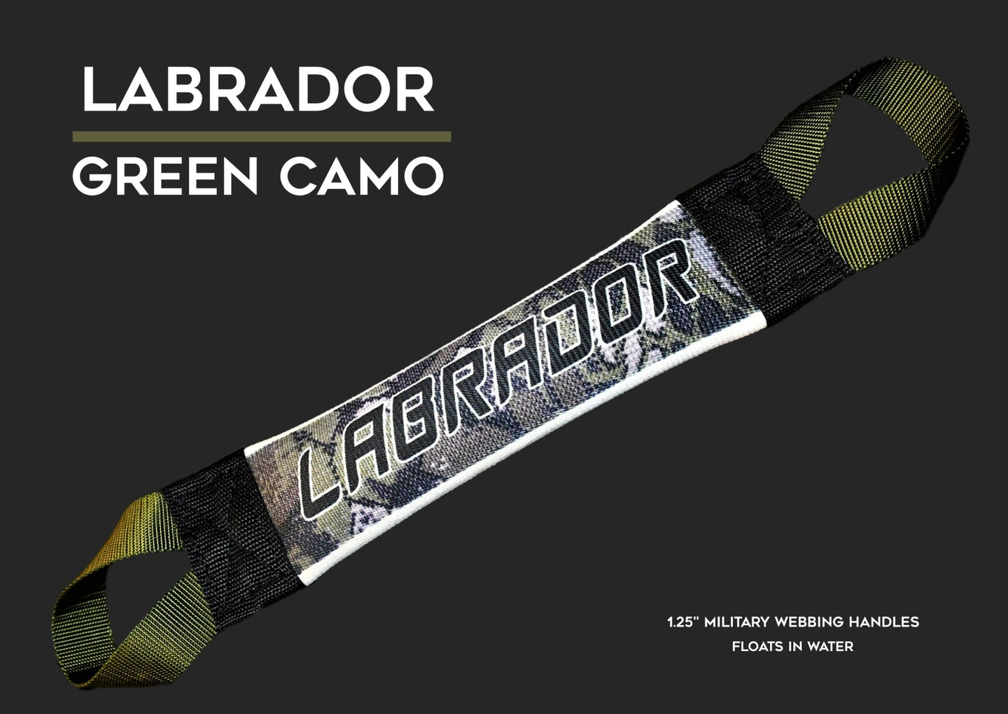 LABRADOR CAMO SERIES FIRE HOSE TRAINING TUG - Bulletproof Pet Products Inc
