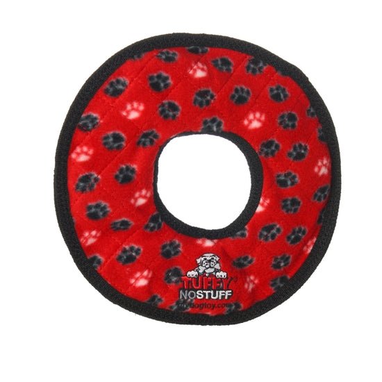 Tuffy No Stuff Ultimate Ring - Red Paw - Bulletproof Pet Products Inc