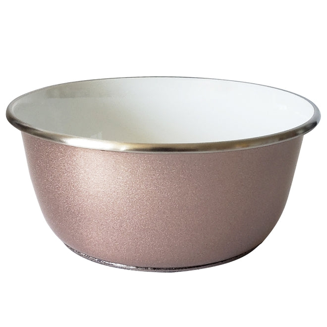 Eco-Friendly Deep Dog Bowl - Paw Print Design - Rose Gold - Bulletproof Pet Products Inc