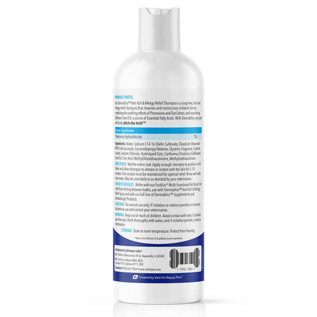 Dermabliss™ Anti-itch & Allergy Relief Shampoo - 16 oz - Bulletproof Pet Products Inc