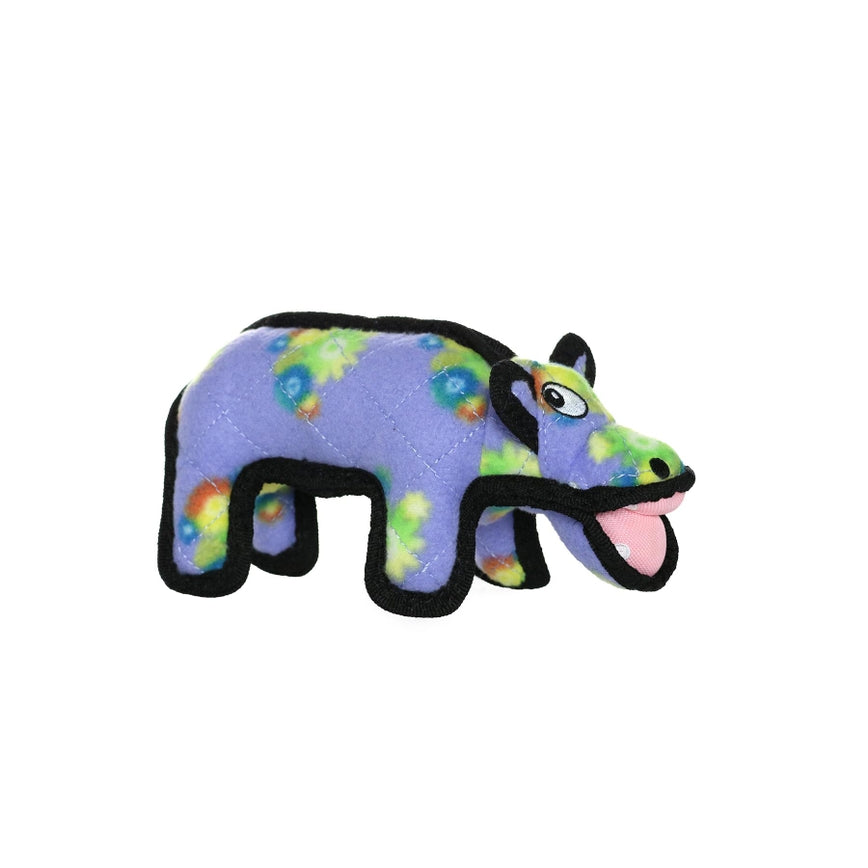 Tuffy Jr Zoo Hippo, Durable, Squeaky Dog Toy