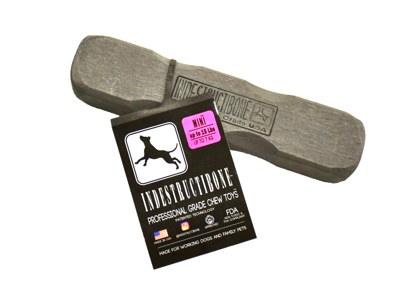 Indestructibone™ Professional Grade Mini  - Dogs up to 15lbs. - Bulletproof Pet Products Inc