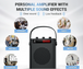 WinBridge S95 Bluetooth 5.3 Voice Amplifier with Wireless Headset Mirophone&Handheld Mic, 4 Sound Effects, Personal Megaphone Pa System Speaker for Teachers Indoor Outdoor Party - Bulletproof Pet Products Inc