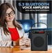 WinBridge S95 Bluetooth 5.3 Voice Amplifier with Wireless Headset Mirophone&Handheld Mic, 4 Sound Effects, Personal Megaphone Pa System Speaker for Teachers Indoor Outdoor Party - Bulletproof Pet Products Inc