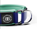 Bully Billows – 5cm Ramsey Range – Blue & Turquoise Padded Collar (Series 2) - Bulletproof Pet Products Inc