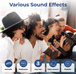 WinBridge S99 100W Powerful Wireless Voice Amplifier - 2 Handheld Microphones - Portable PA System w/ Sound Effects, Karaoke Speaker and Mic System Support Guitar Play - Bulletproof Pet Products Inc