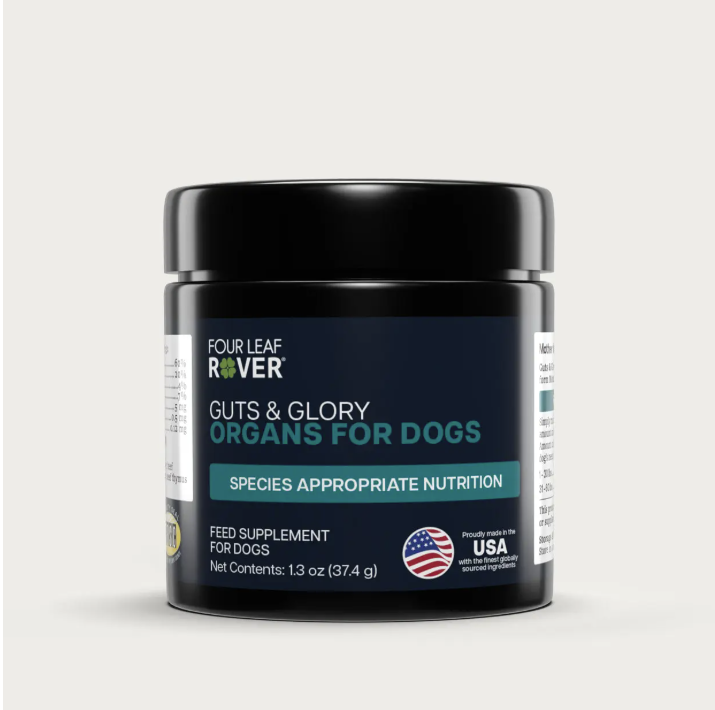 Guts & Glory - Grass-fed Organs For Dogs- Four Leaf Rover - Bulletproof Pet Products Inc