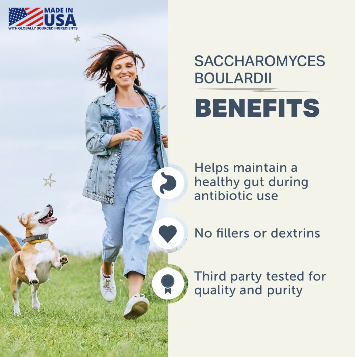 Saccharomyces boulardii - Yeast-Based Probiotics For Dogs - Four Leaf Rover - Bulletproof Pet Products Inc