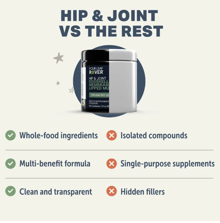 Hip & Joint - Natural Joint Support - Four Leaf Rover - Bulletproof Pet Products Inc
