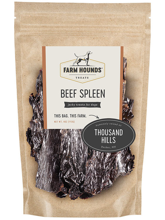 Farm Hounds - Beef Spleen - Made In The USA - Bulletproof Pet Products Inc