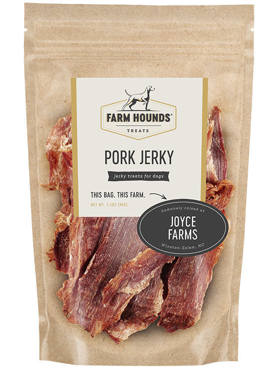 Farm Hounds - Pork Jerky - Made In The USA - Bulletproof Pet Products Inc