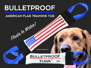 PATRIOTIC AMERICAN FLAG FIRE HOSE TUG - Bulletproof Pet Products Inc