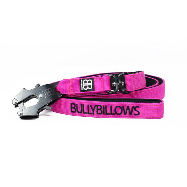 Bully Billows - Swivel Combat Dog Lead -Magenta - Bulletproof Pet Products Inc