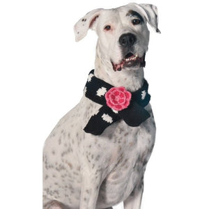 Black Polka Dog Scarf - Bulletproof Pet Products Inc