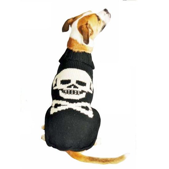 Black Skull Dog Sweater - Bulletproof Pet Products Inc