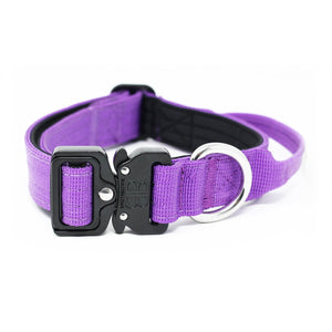 Bully Billows 1" (2.5cm) Combat Dog Collar - Purple - Bulletproof Pet Products Inc