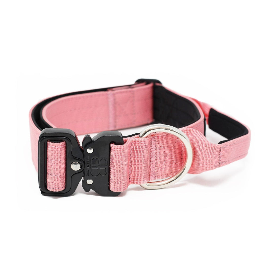 Bully Billows 1.5" (4CM) Combat Collar with handle - Pink (Padded) - Bulletproof Pet Products Inc