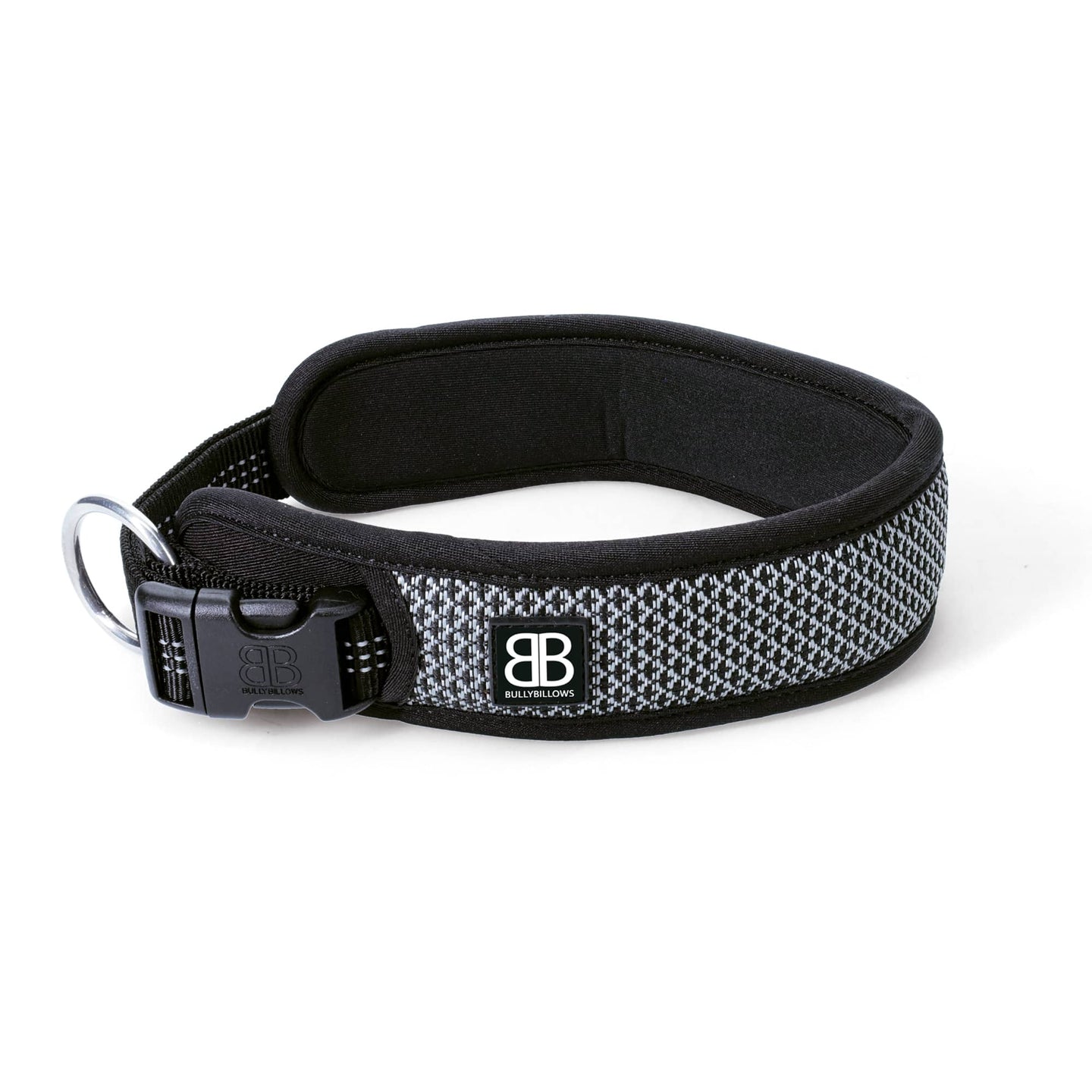 Bully Billows - Active Slip N' Clip Collar - Black - Bulletproof Pet Products Inc