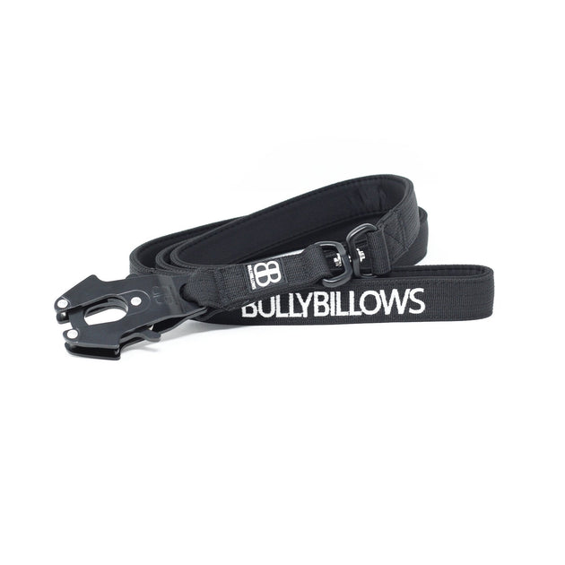 Bully Billows - Swivel Combat Dog Lead - Black - Bulletproof Pet Products Inc