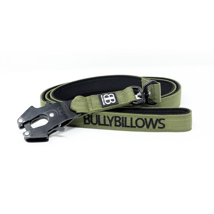 Bully Billows - Swivel Combat Dog Lead - Khaki - Bulletproof Pet Products Inc