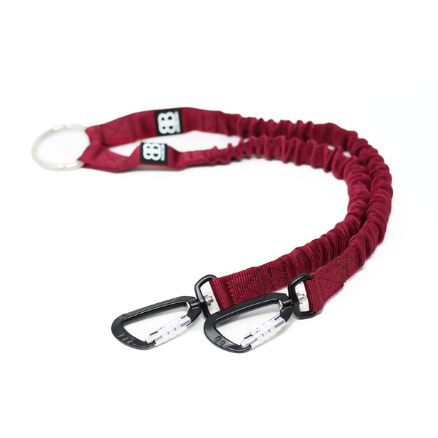 Bully Billows - Zero Shock Bungee Dog Lead - Burgundy - Bulletproof Pet Products Inc