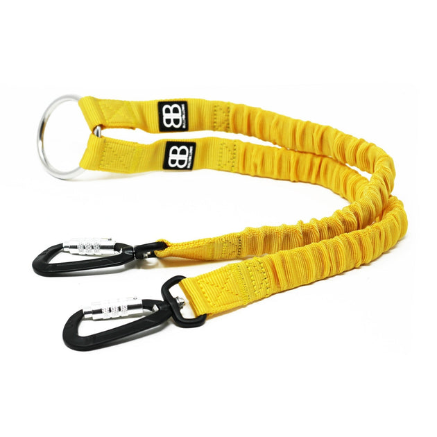 Bully Billows - Zero Shock Bungee Dog Lead - Mustard Yellow - Bulletproof Pet Products Inc