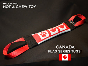 CANADA THEMED FLAG FIRE HOSE TRAINING TUG - FLAG SERIES - Bulletproof Pet Products Inc