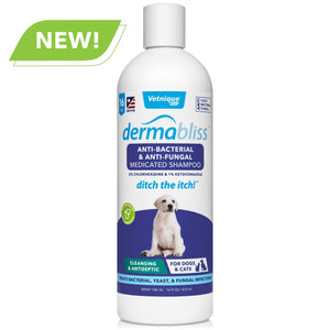 Dermabliss™ Anti-Bacterial & Anti-Fungal Shampoo - 16 oz - Bulletproof Pet Products Inc