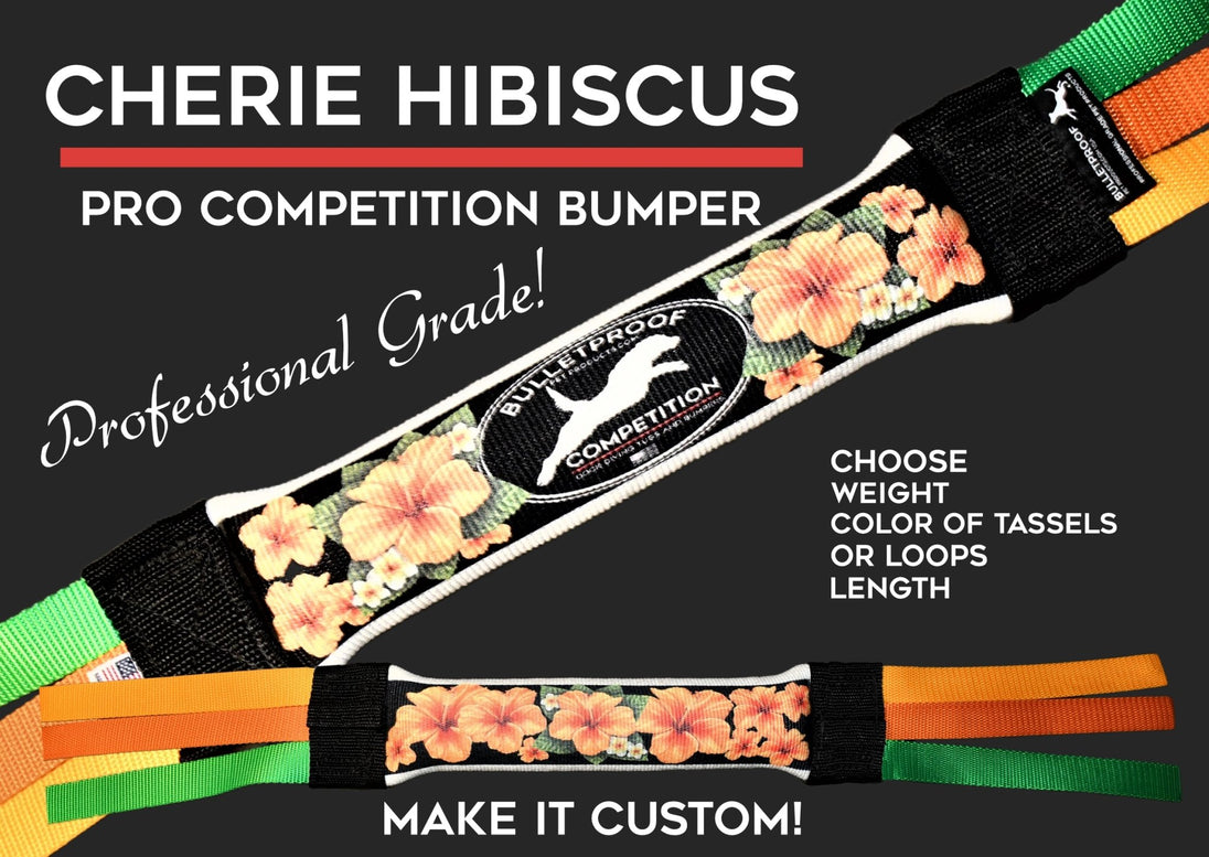 DOCK DIVING BUMPER TUG - COMPETITION SERIES WEIGHTED - CHERIE HIBISCUS - Bulletproof Pet Products Inc