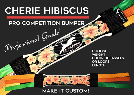 DOCK DIVING BUMPER TUG - COMPETITION SERIES WEIGHTED - CHERIE HIBISCUS - Bulletproof Pet Products Inc
