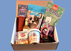DOG BIRTHDAY GIFT BOX - THE BOMB! WITH GIFT CARD - Bulletproof Pet Products Inc