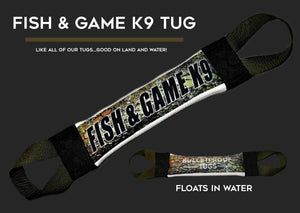 FISH AND GAME K9 FIRE HOSE TRAINING TUG - Bulletproof Pet Products Inc
