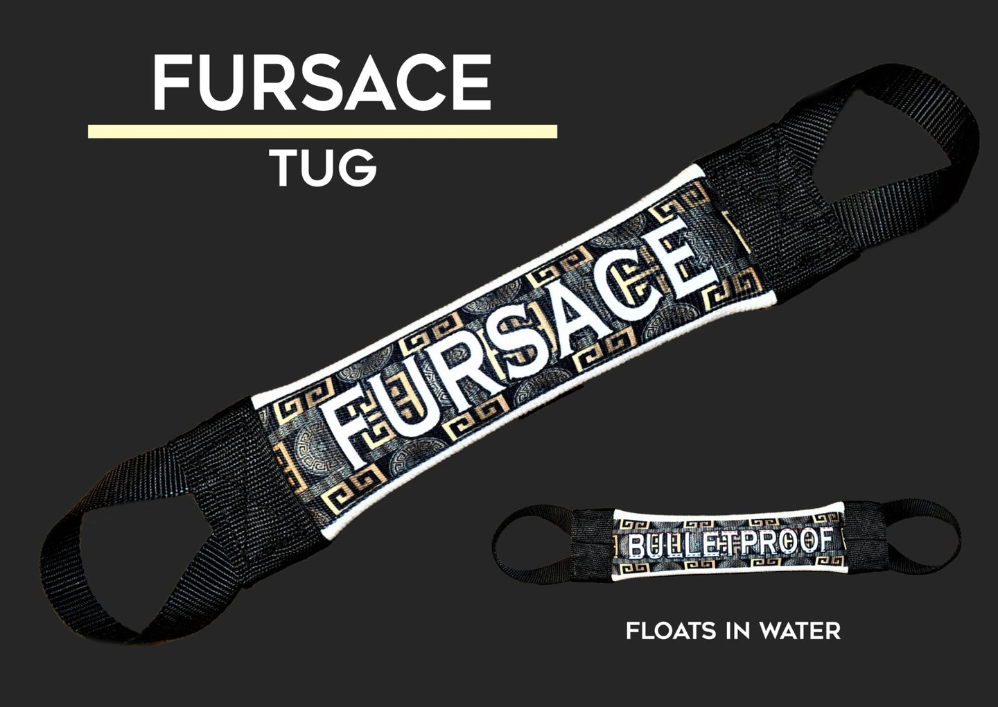 FURSACE DESIGNER TUG FIRE HOSE TRAINING TUG - Bulletproof Pet Products Inc