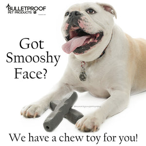Indestructibone Professional Grade Smooshy Face 3 Pack - For dogs 40-80 lbs. - Bulletproof Pet Products Inc