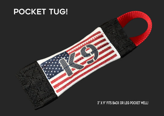 PATRIOTIC US FLAG K9 POCKET FIRE HOSE TUG - Bulletproof Pet Products Inc