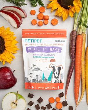 PETIPET Mobility Bars (8oz. / 120 Bars per Bag) - Bulletproof Pet Products Inc