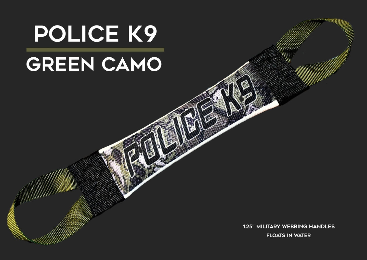 POLICE K9 CAMO SERIES FIRE HOSE TUG - Bulletproof Pet Products Inc