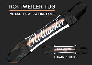 ROTTWEILER FIRE HOSE TUG - Bulletproof Pet Products Inc