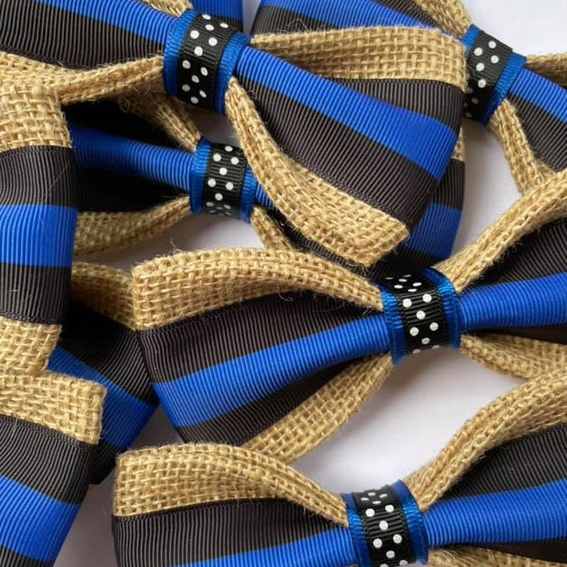 Thin Blue Line Dog Bowtie - Bulletproof Pet Products Inc