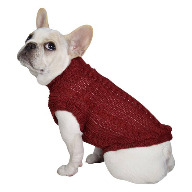 Turtleneck Dog Sweater - Winter Coat Apparel - Bulletproof Pet Products Inc