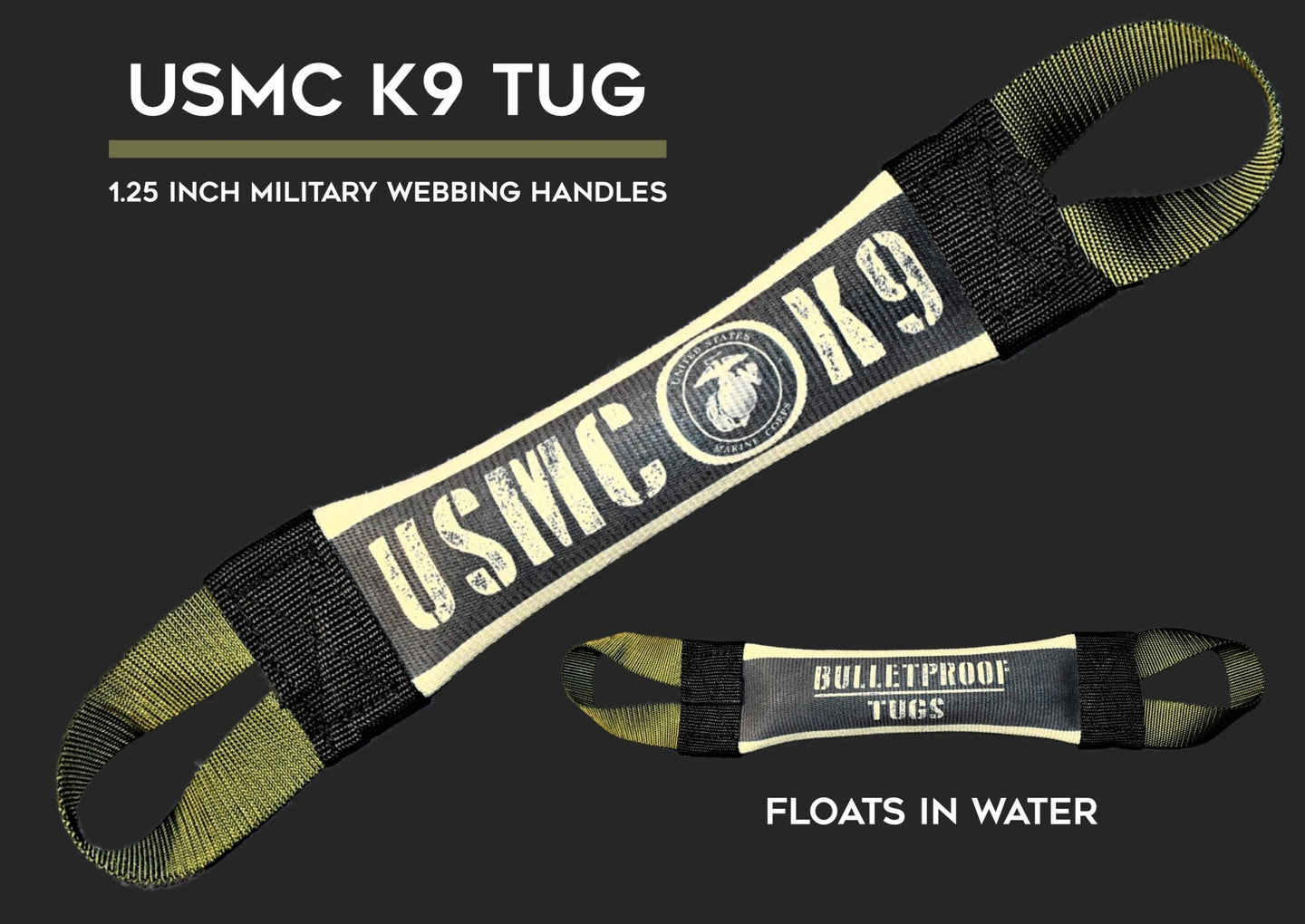 USMC K9 FIRE HOSE TUG - Bulletproof Pet Products Inc